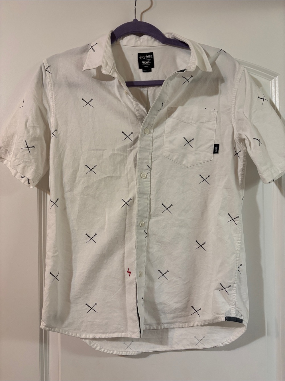 Vans x Harry Potter Houser Button Front Shirt size Large